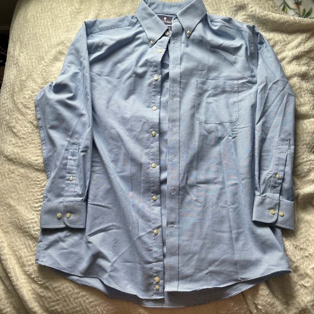 Men's Blue Button-Down Shirt